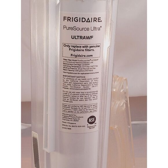 Frigidaire ULTRAWF Actual Size  Pure Source Ultra Refrigerator Water Filter - Picture 2 of 3